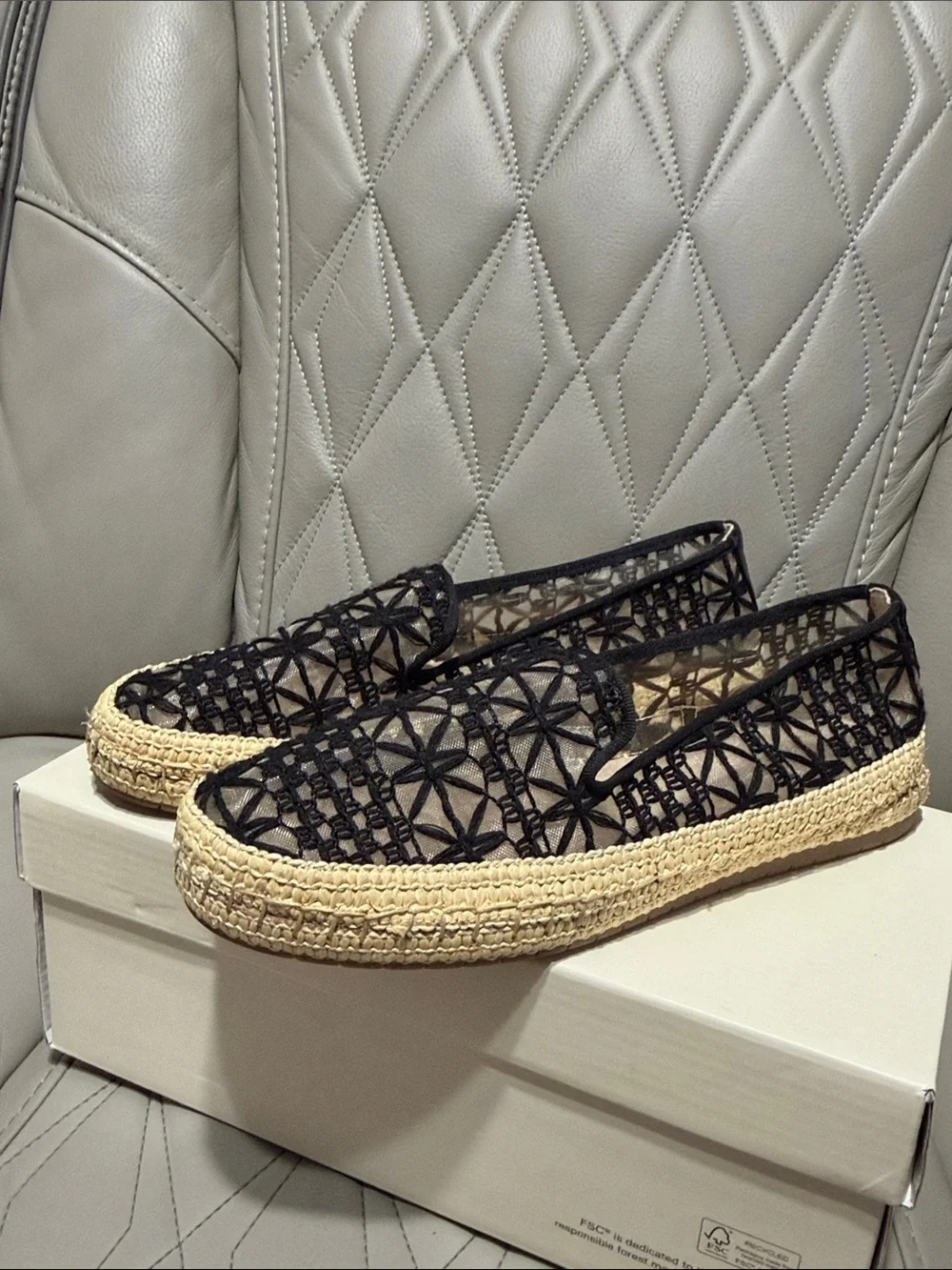 Women's Jaylaa Black Espadrille Slip-On Flats